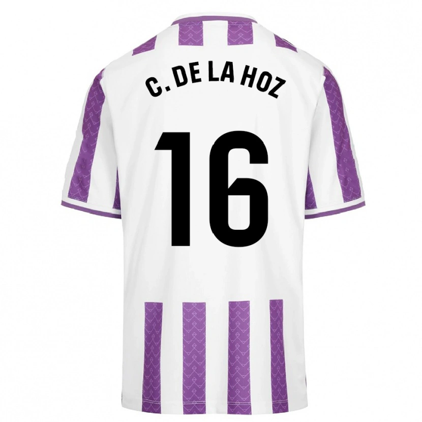 Danxen Dámské César De La Hoz #16 Fialová Bílá Domů Hráčské Dresy 2025/26 Dres