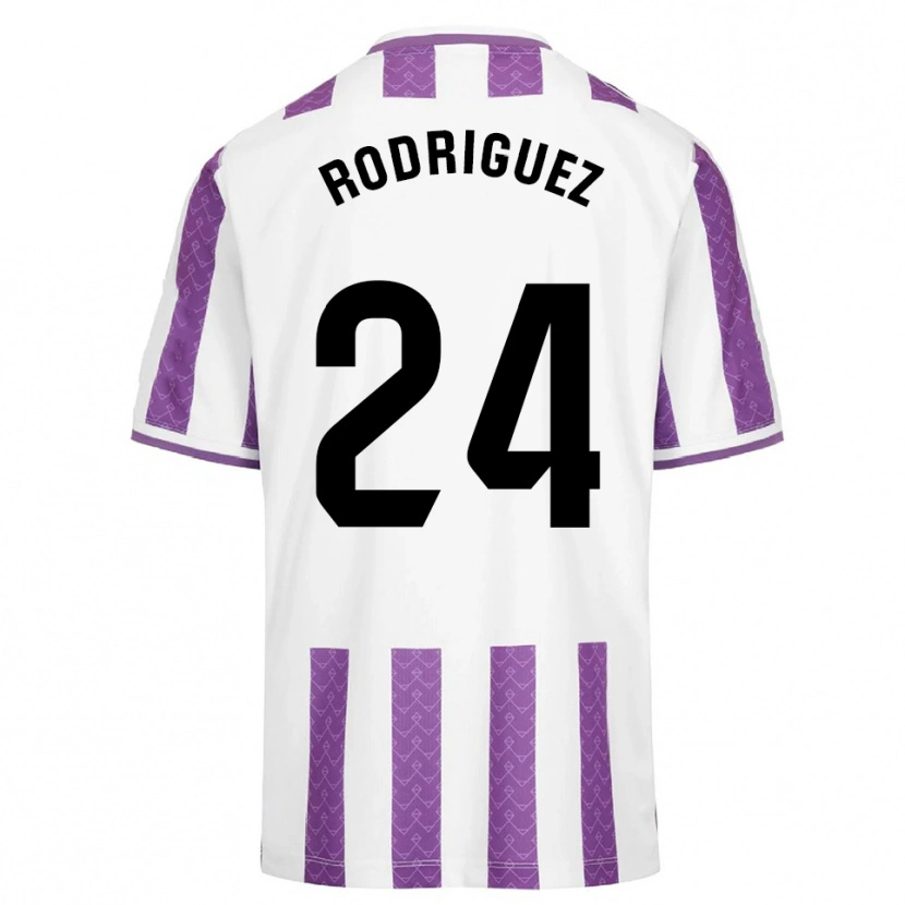 Danxen Dámské Yago Rodríguez #24 Fialová Bílá Domů Hráčské Dresy 2025/26 Dres