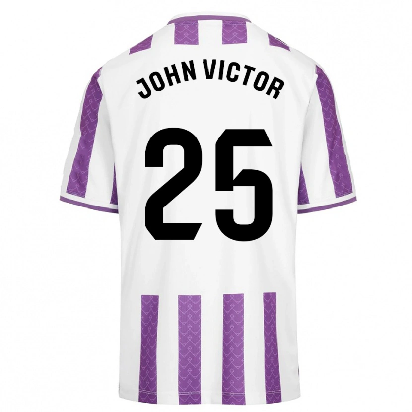 Danxen Dámské John Victor #25 Fialová Bílá Domů Hráčské Dresy 2025/26 Dres