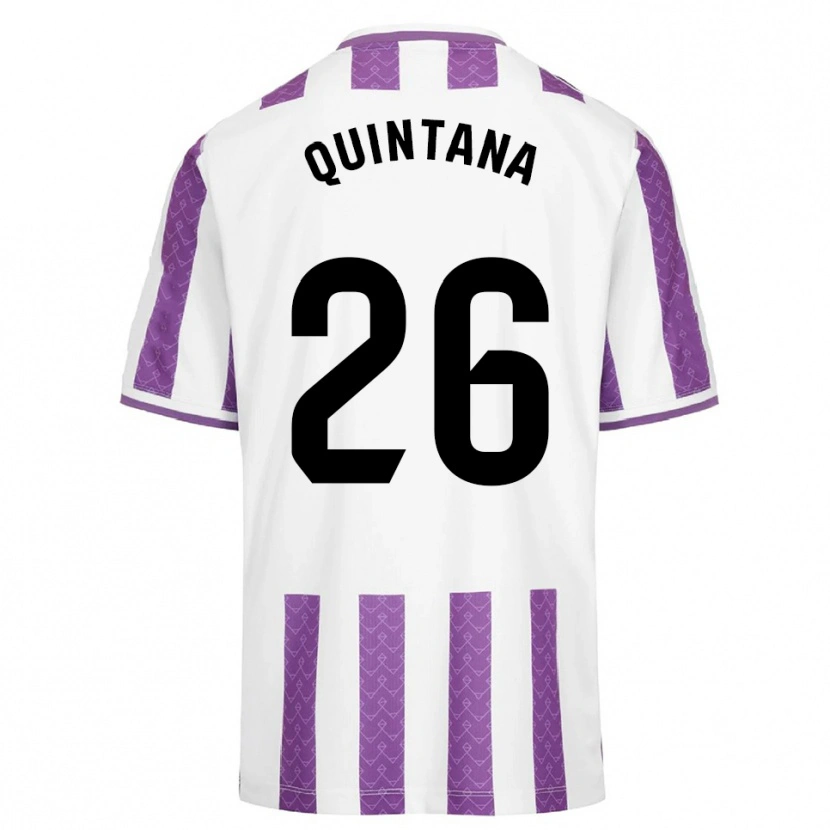 Danxen Dámské Alberto Quintana #26 Fialová Bílá Domů Hráčské Dresy 2025/26 Dres