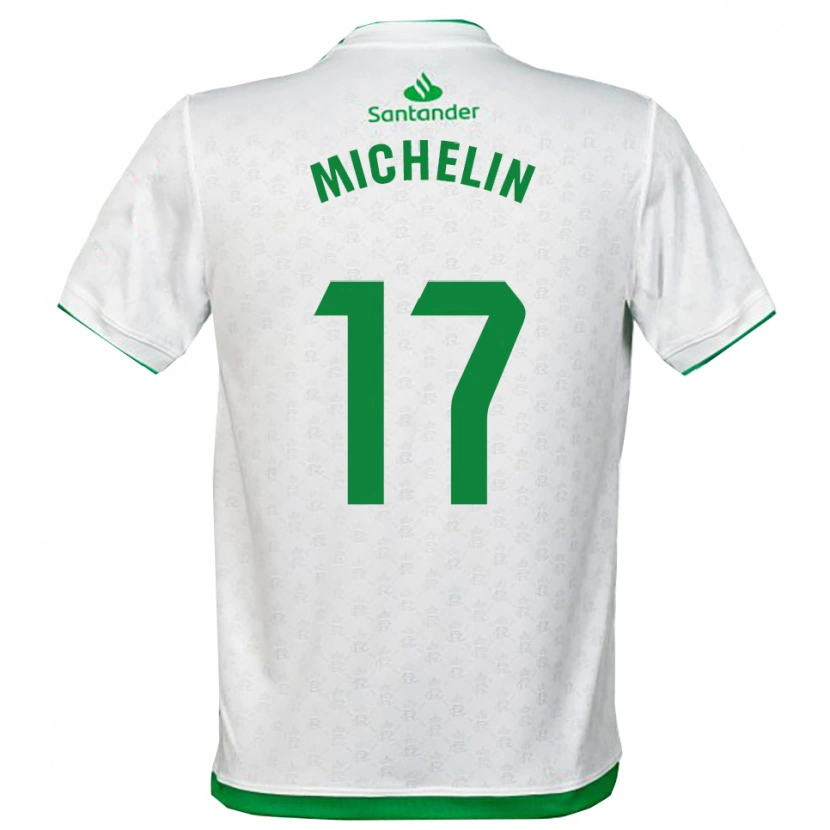 Danxen Dámské Clément Michelin #17 Zelená Bílá Domů Hráčské Dresy 2025/26 Dres