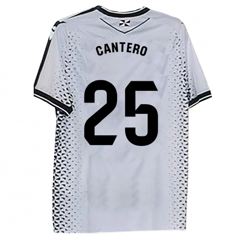 Danxen Dámské Yago Cantero #25 Bílá Černá Domů Hráčské Dresy 2025/26 Dres