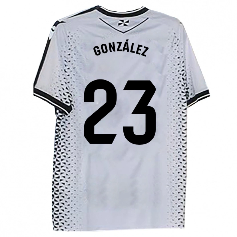 Danxen Dámské Elías González #23 Bílá Černá Domů Hráčské Dresy 2025/26 Dres
