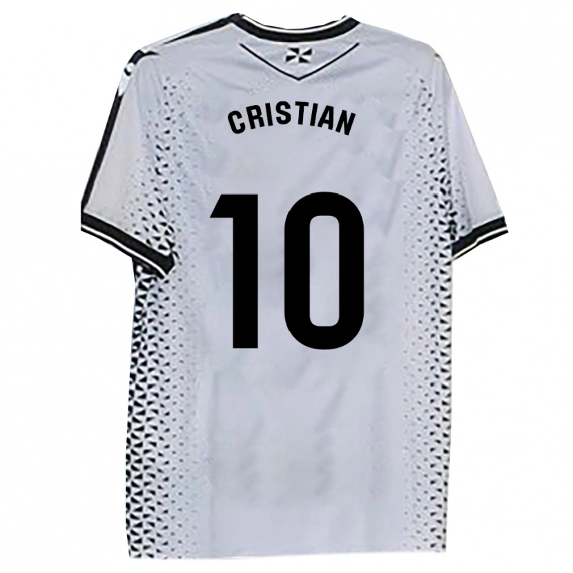 Danxen Dámské Cristian Rodríguez #10 Bílá Černá Domů Hráčské Dresy 2025/26 Dres