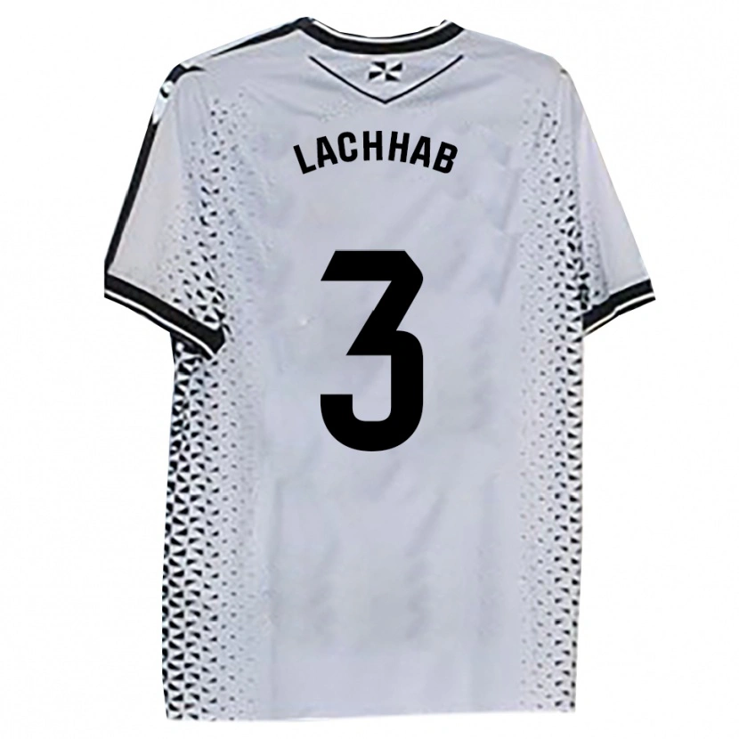 Danxen Dámské Youness Lachhab #3 Bílá Černá Domů Hráčské Dresy 2025/26 Dres