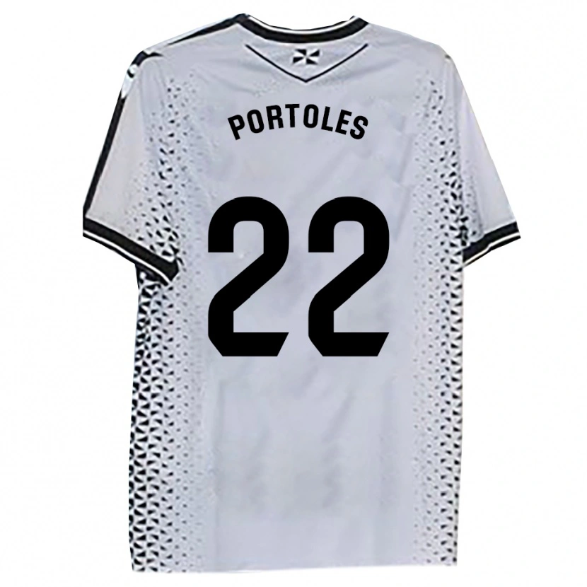 Danxen Dámské Armengol Portoles #22 Bílá Černá Domů Hráčské Dresy 2025/26 Dres