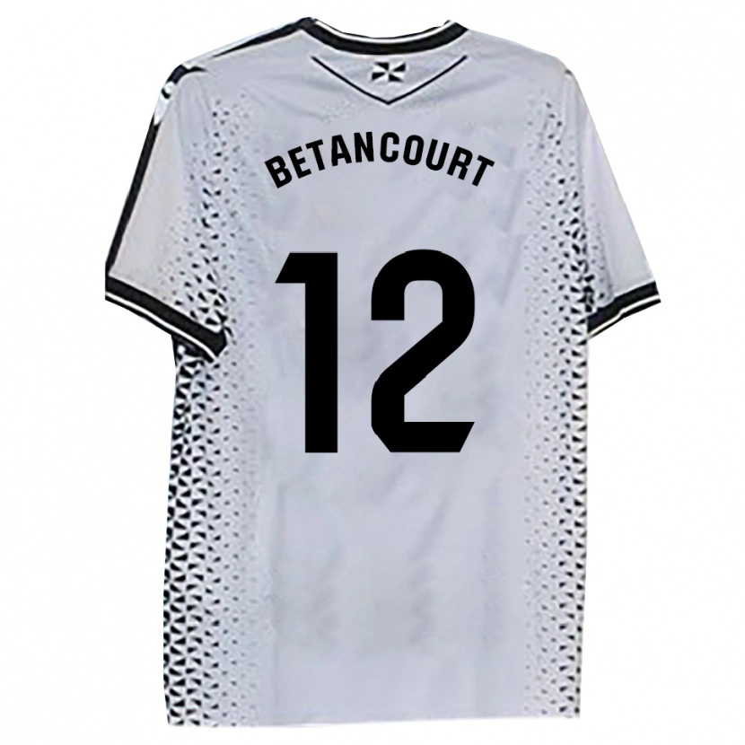 Danxen Dámské Arick Betancourt #12 Bílá Černá Domů Hráčské Dresy 2025/26 Dres