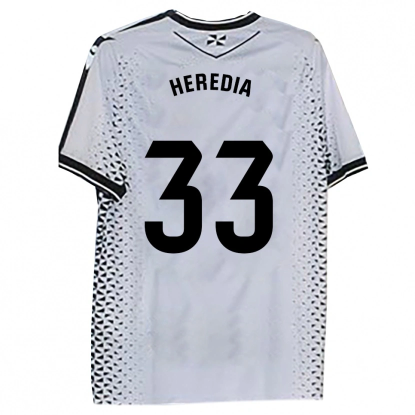 Danxen Dámské Juanpe Heredia #33 Bílá Černá Domů Hráčské Dresy 2025/26 Dres