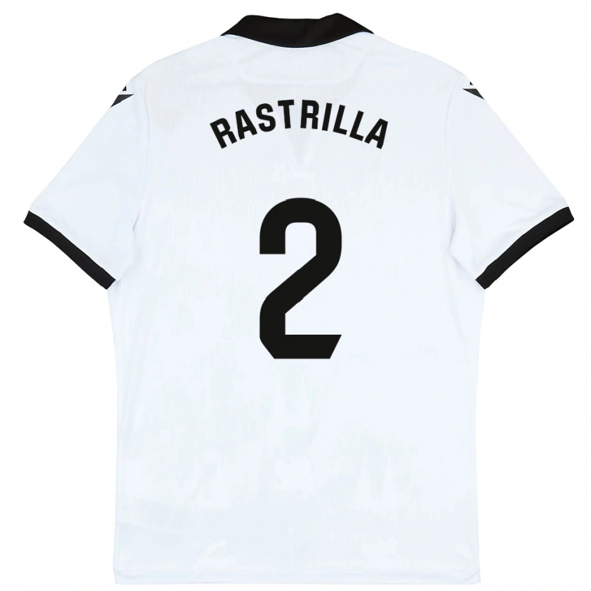 Danxen Dámské Hugo Rastrilla #2 Bílá Černá Domů Hráčské Dresy 2025/26 Dres