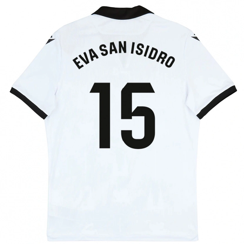 Danxen Dámské Eva San Isidro #15 Bílá Černá Domů Hráčské Dresy 2025/26 Dres
