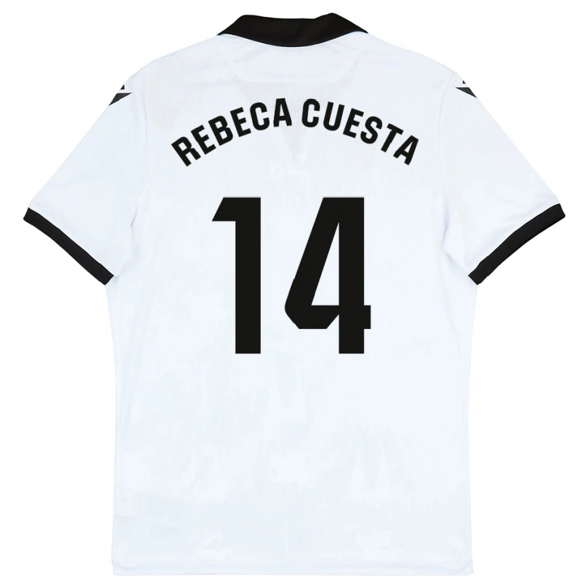 Danxen Dámské Rebeca Cuesta #14 Bílá Černá Domů Hráčské Dresy 2025/26 Dres