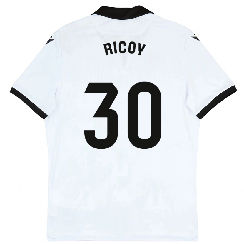Danxen Dámské Lucas Ricoy #30 Bílá Černá Domů Hráčské Dresy 2025/26 Dres
