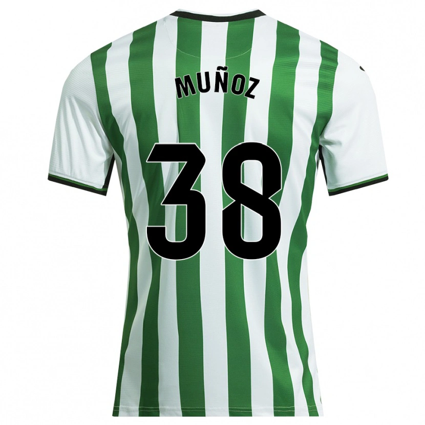 Danxen Dámské Pablo Muñoz #38 Bílá Zelená Domů Hráčské Dresy 2025/26 Dres