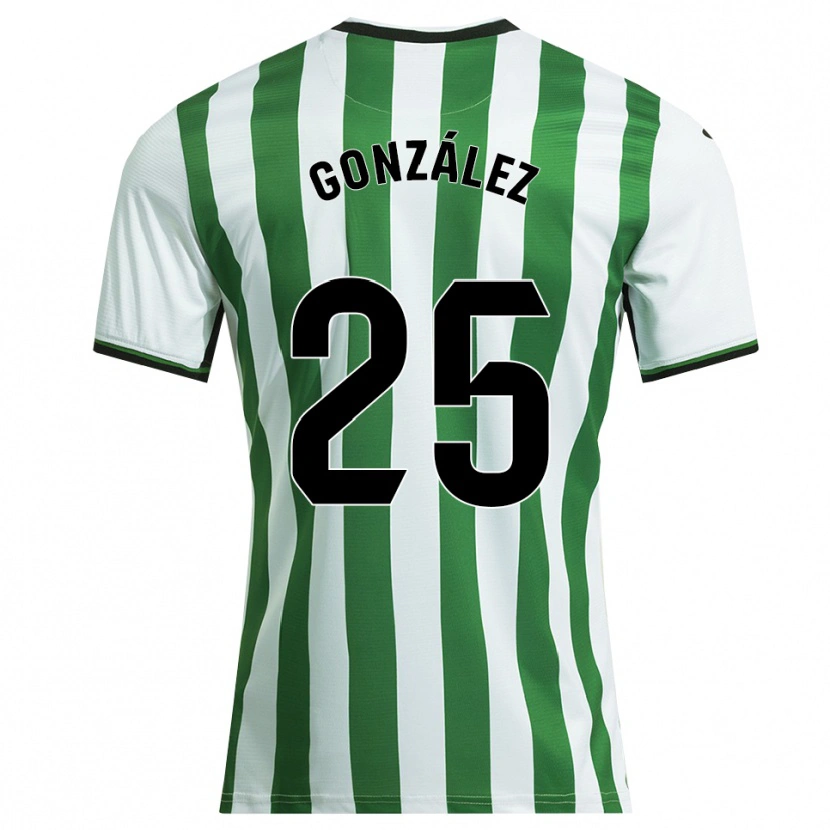 Danxen Dámské Dani González #25 Bílá Zelená Domů Hráčské Dresy 2025/26 Dres