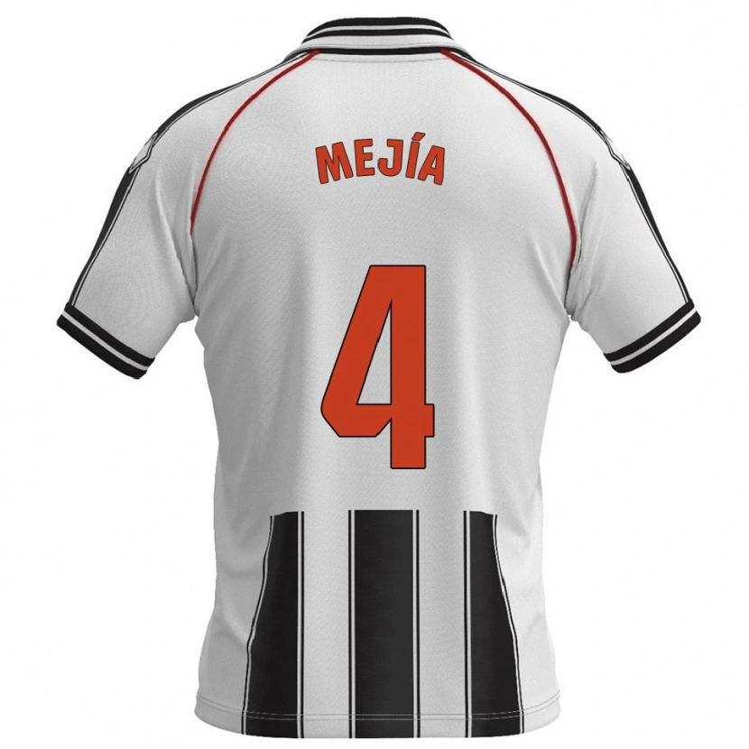 Danxen Dámské Jordan Mejía #4 Bílá Černá Domů Hráčské Dresy 2025/26 Dres