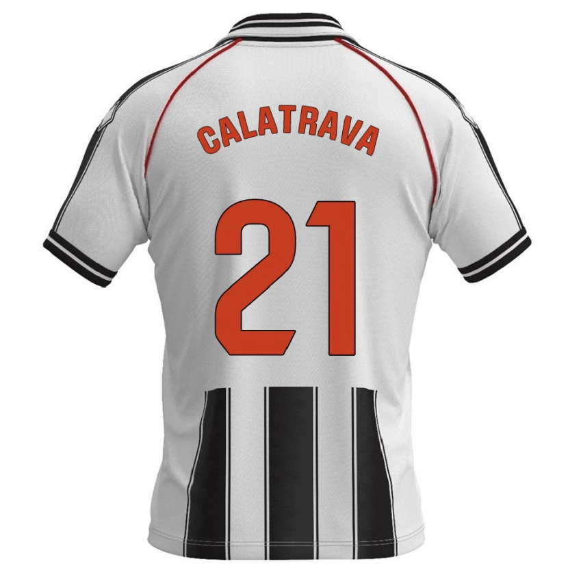 Danxen Dámské Álex Calatrava #21 Bílá Černá Domů Hráčské Dresy 2025/26 Dres