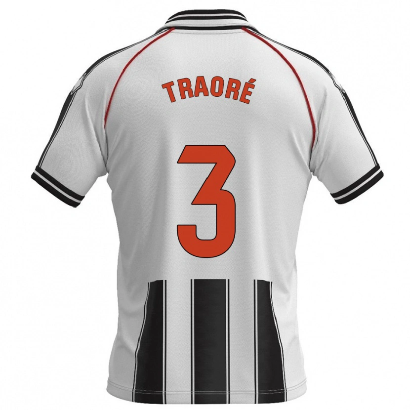 Danxen Dámské Mamadou Traoré #3 Bílá Černá Domů Hráčské Dresy 2025/26 Dres