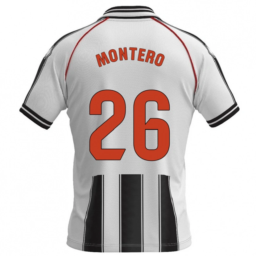 Danxen Dámské Marcos Montero #26 Bílá Černá Domů Hráčské Dresy 2025/26 Dres