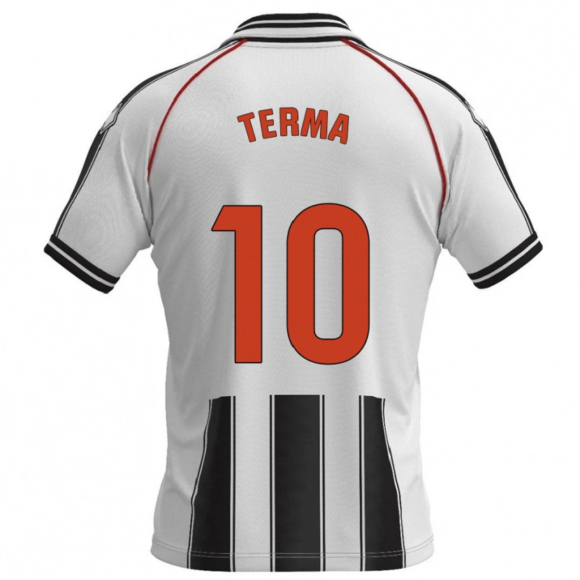 Danxen Dámské Guillem Terma #10 Bílá Černá Domů Hráčské Dresy 2025/26 Dres