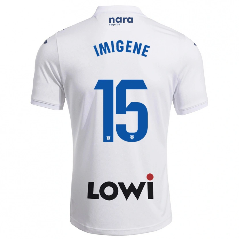 Danxen Dámské Said Imigene #15 Bílá Tmavě Modrá Domů Hráčské Dresy 2025/26 Dres