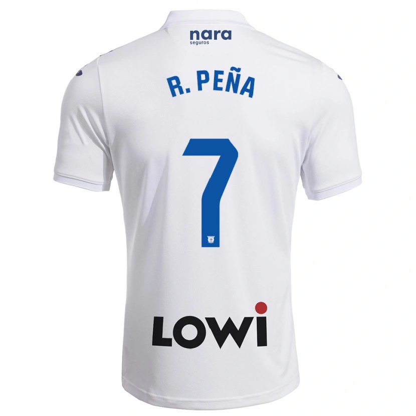 Danxen Dámské Rubén Peña #7 Bílá Tmavě Modrá Domů Hráčské Dresy 2025/26 Dres