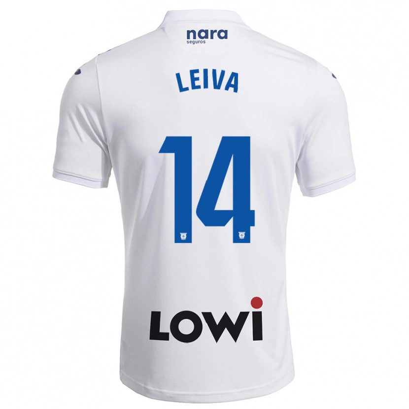 Danxen Dámské Marcos Leiva #14 Bílá Tmavě Modrá Domů Hráčské Dresy 2025/26 Dres