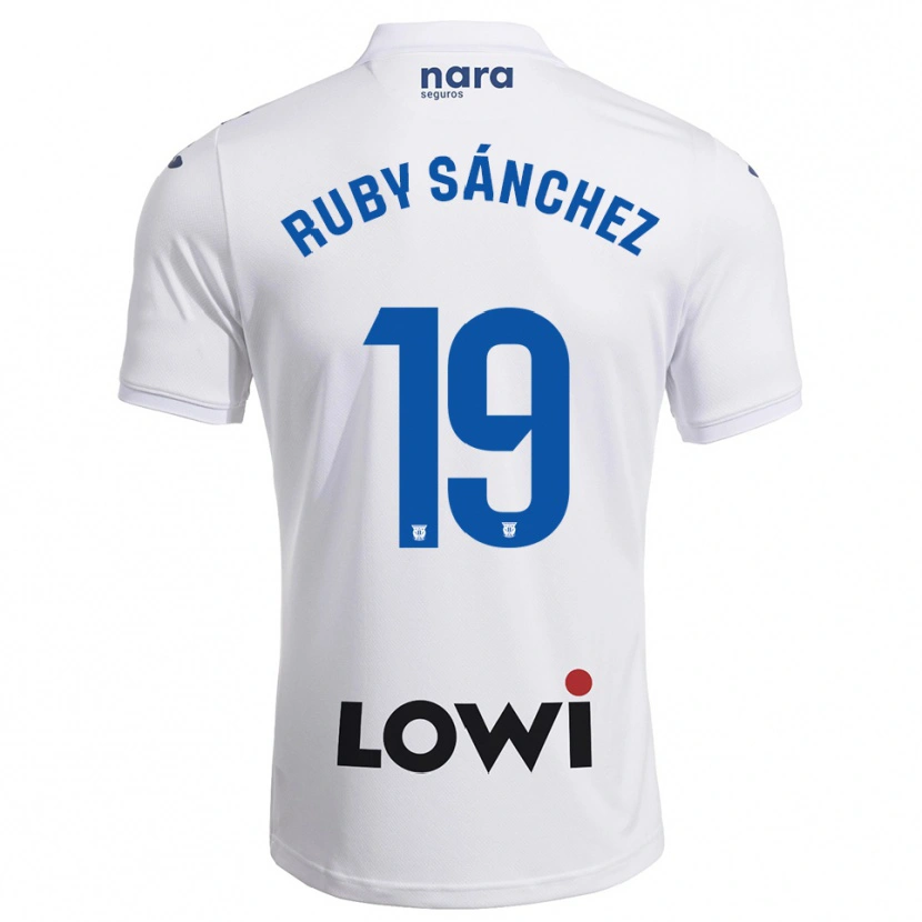 Danxen Dámské Ruby Sánchez #19 Bílá Tmavě Modrá Domů Hráčské Dresy 2025/26 Dres