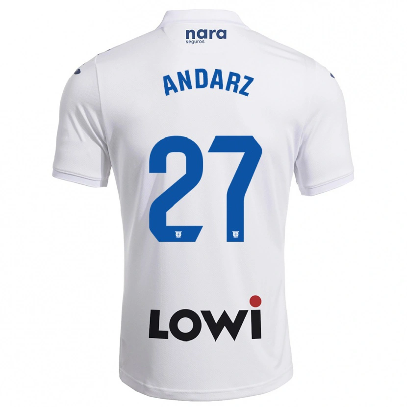 Danxen Dámské Nima Andarz #27 Bílá Tmavě Modrá Domů Hráčské Dresy 2025/26 Dres