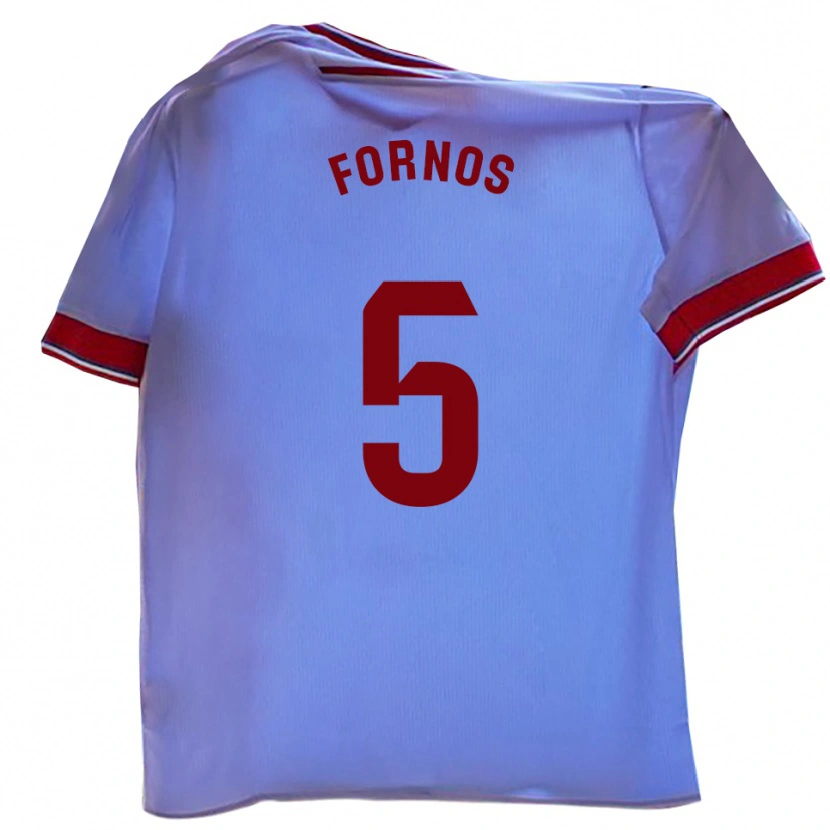 Danxen Dámské Quique Fornos #5 Bílá Červená Domů Hráčské Dresy 2025/26 Dres