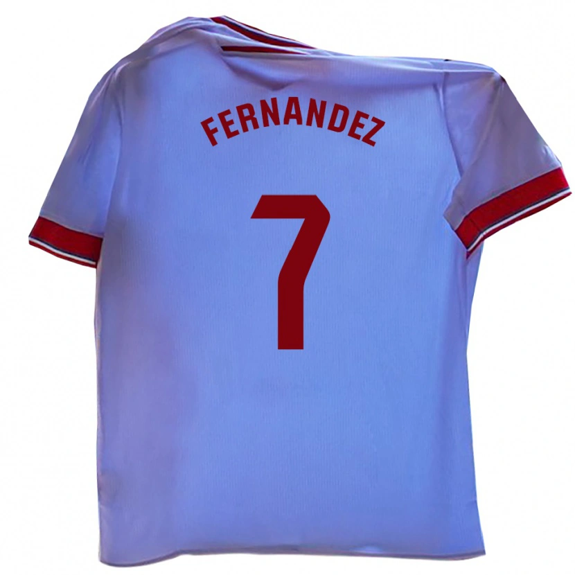 Danxen Dámské Diego Fernández #7 Bílá Červená Domů Hráčské Dresy 2025/26 Dres