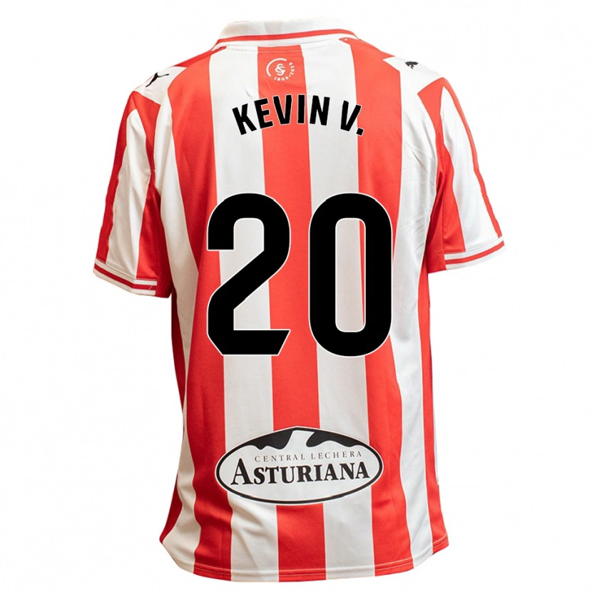 Danxen Dámské Kevin Vázquez #20 Bílá Červená Domů Hráčské Dresy 2025/26 Dres