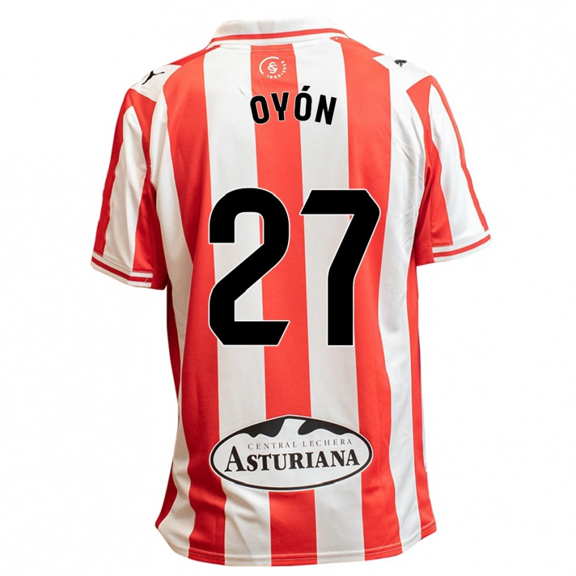 Danxen Dámské Álex Oyón #27 Bílá Červená Domů Hráčské Dresy 2025/26 Dres