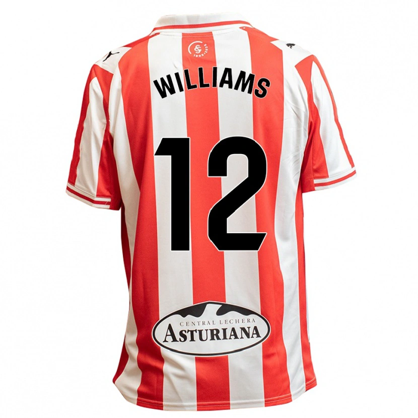 Danxen Dámské Aaron Williams #12 Bílá Červená Domů Hráčské Dresy 2025/26 Dres