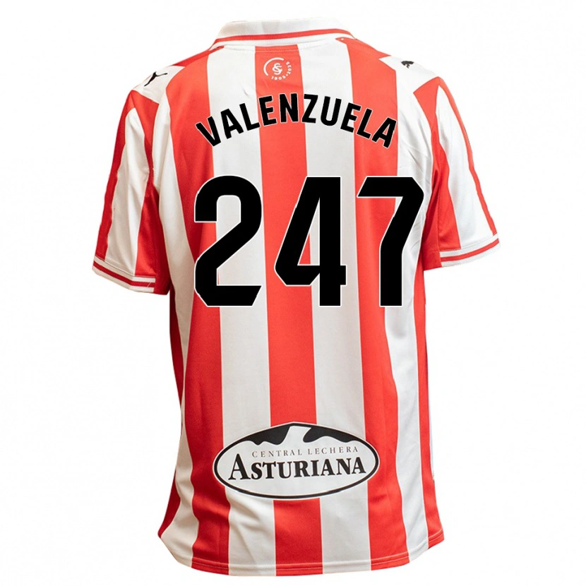 Danxen Dámské Sebastián Valenzuela #247 Bílá Červená Domů Hráčské Dresy 2025/26 Dres
