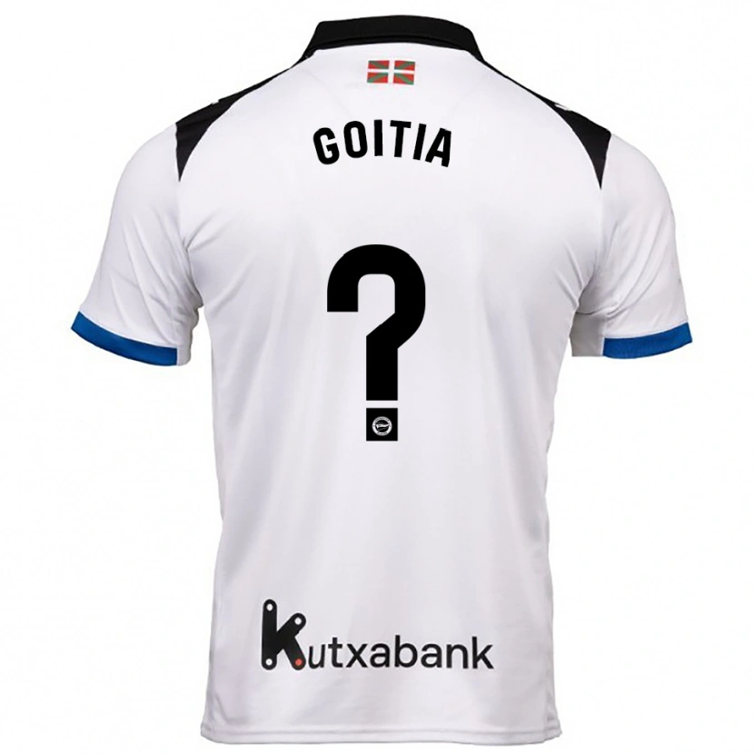 Danxen Dámské Pablo Goitia #0 Bílá Modrá Daleko Hráčské Dresy 2025/26 Dres