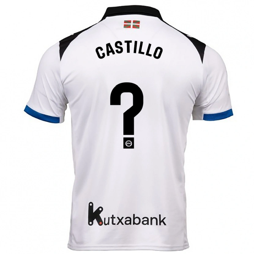 Danxen Dámské Adrián Castillo #0 Bílá Modrá Daleko Hráčské Dresy 2025/26 Dres