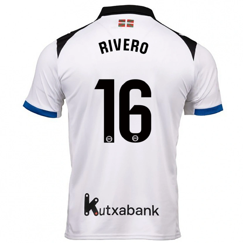 Danxen Dámské Almudena Rivero #16 Bílá Modrá Daleko Hráčské Dresy 2025/26 Dres