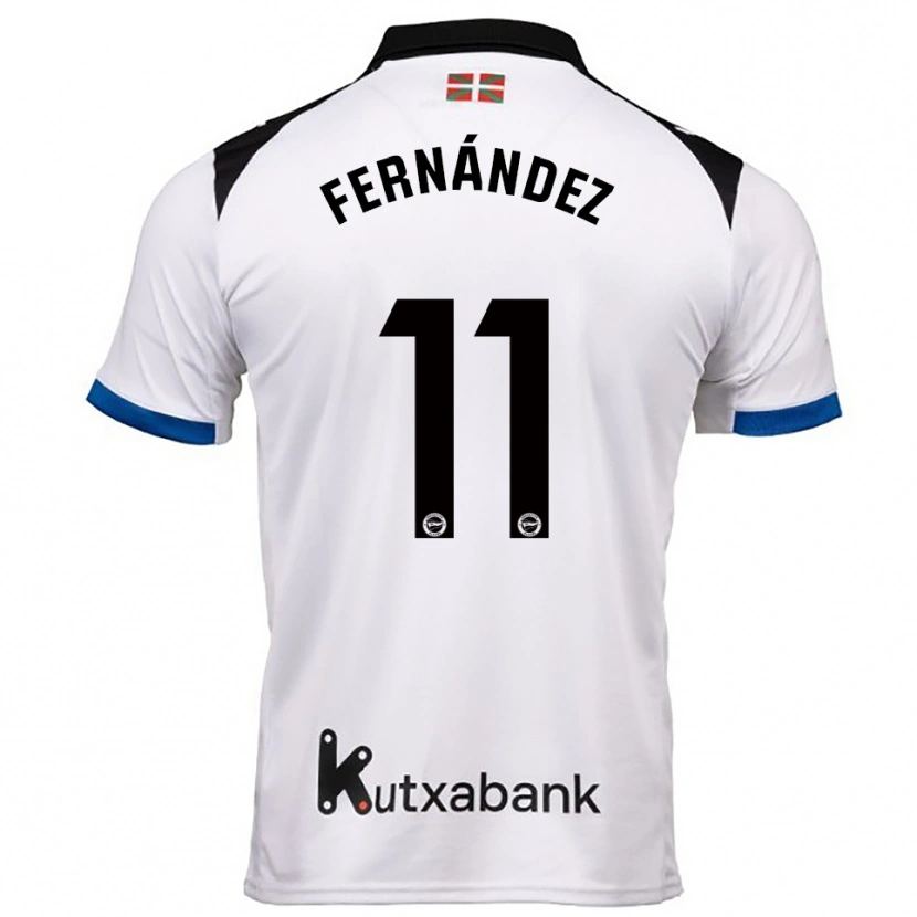 Danxen Dámské Imanol Fernández #11 Bílá Modrá Daleko Hráčské Dresy 2025/26 Dres