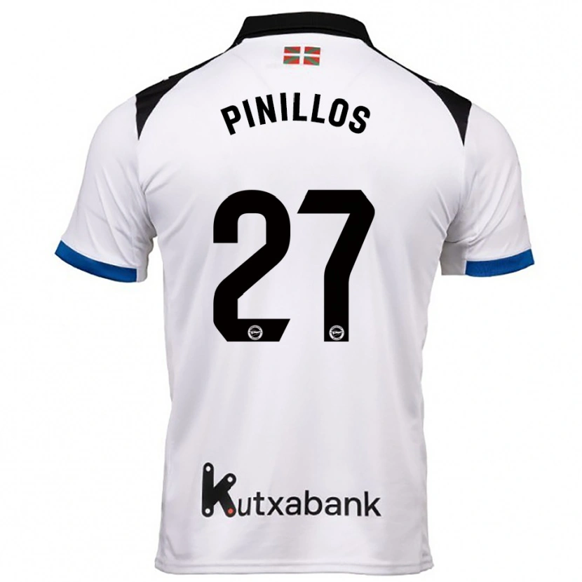 Danxen Dámské Lander Pinillos #27 Bílá Modrá Daleko Hráčské Dresy 2025/26 Dres