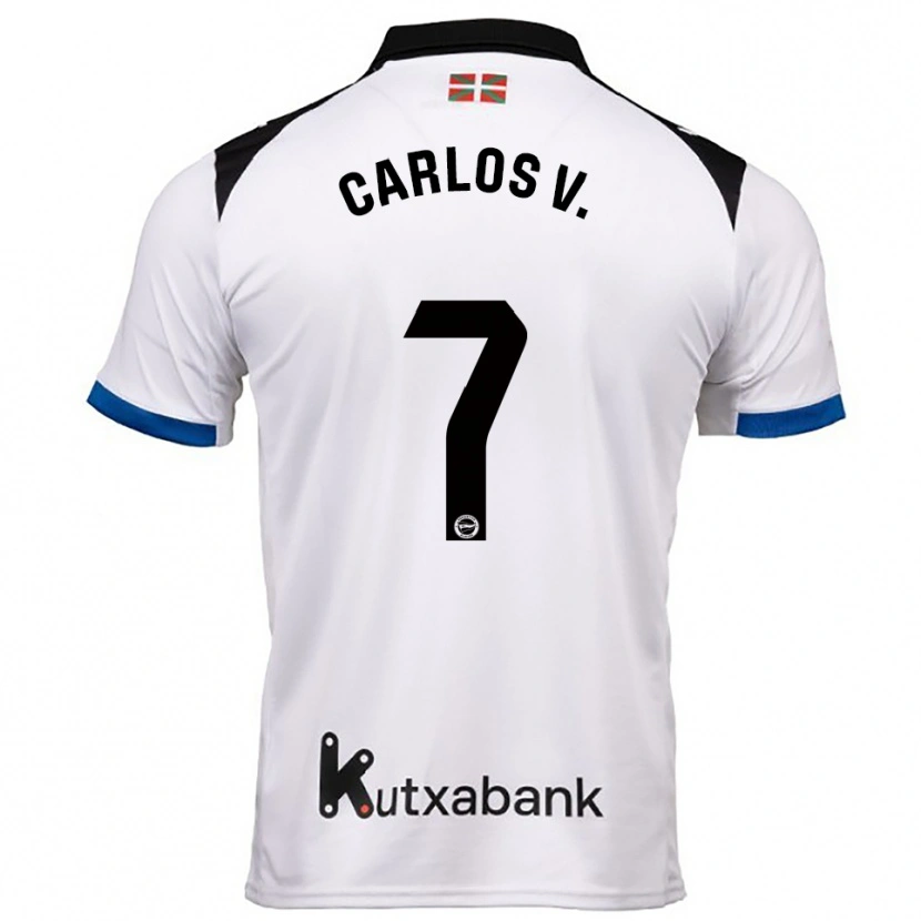 Danxen Dámské Carlos Vicente #7 Bílá Modrá Daleko Hráčské Dresy 2025/26 Dres