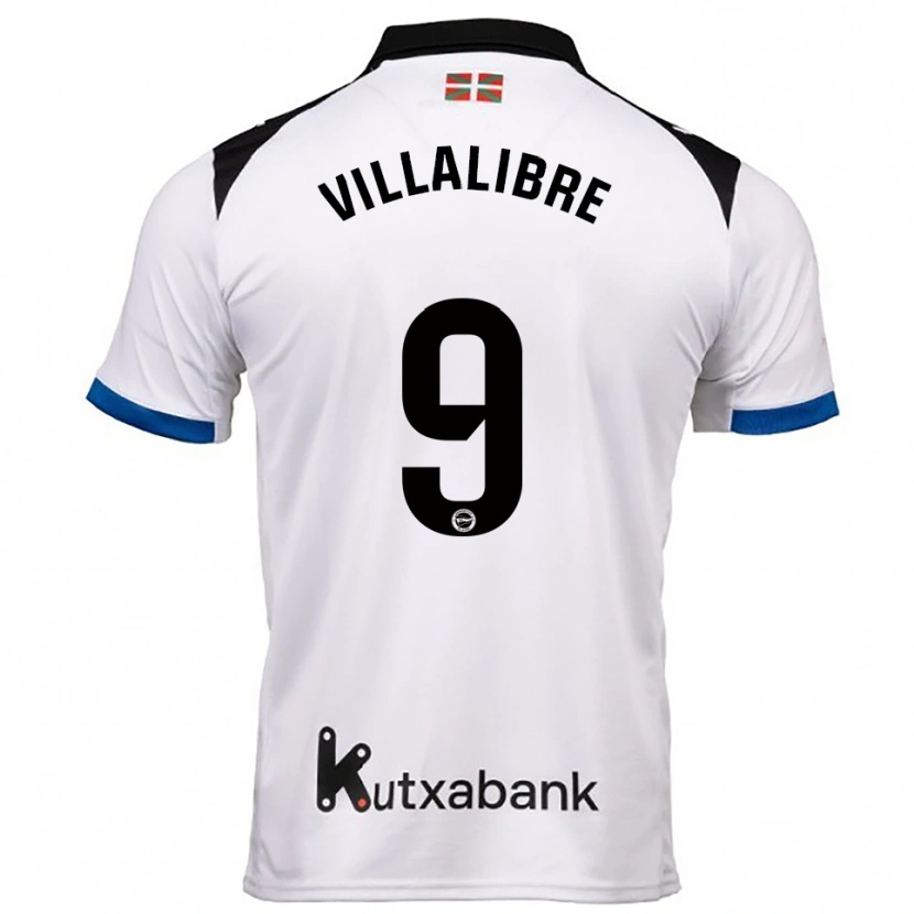 Danxen Dámské Asier Villalibre #9 Bílá Modrá Daleko Hráčské Dresy 2025/26 Dres