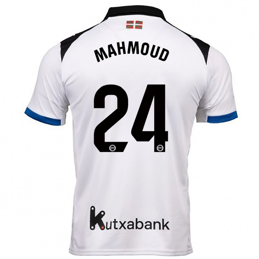 Danxen Dámské Abdallahi Mahmoud #24 Bílá Modrá Daleko Hráčské Dresy 2025/26 Dres