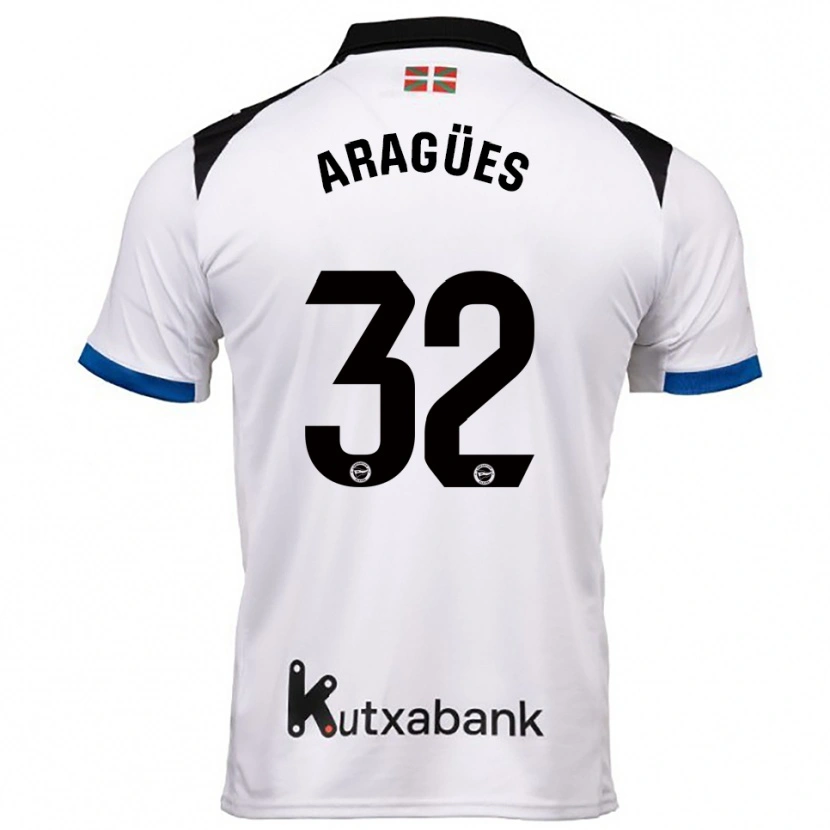Danxen Dámské Chema Aragües #32 Bílá Modrá Daleko Hráčské Dresy 2025/26 Dres