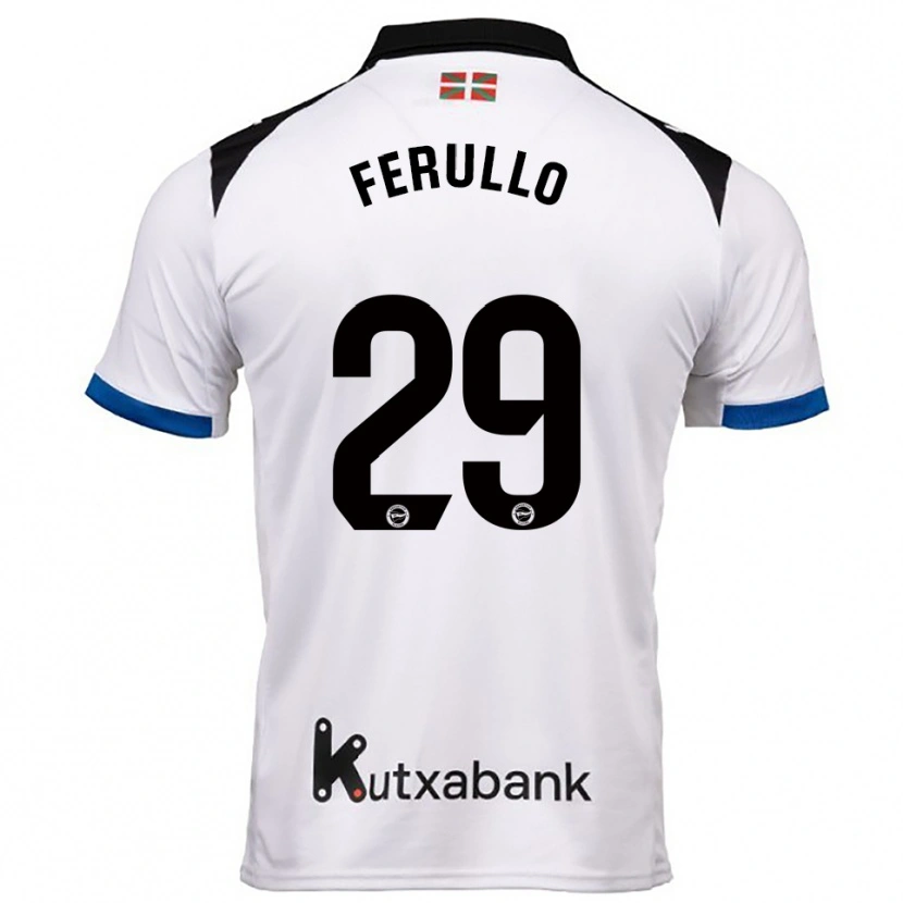 Danxen Dámské Flavio Ferullo #29 Bílá Modrá Daleko Hráčské Dresy 2025/26 Dres