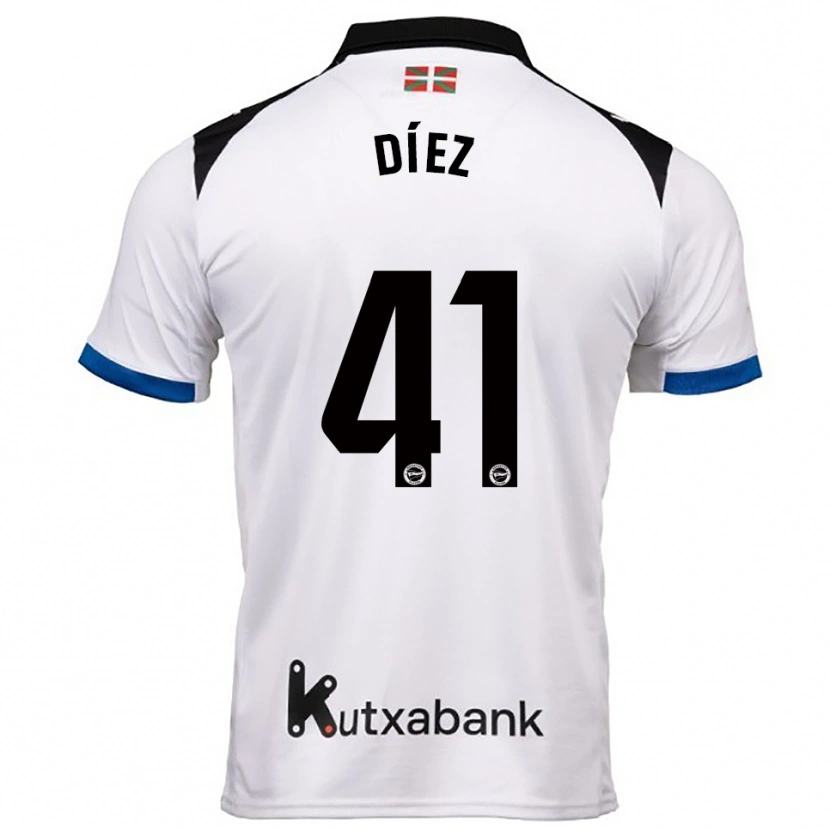 Danxen Dámské Victor Díez #41 Bílá Modrá Daleko Hráčské Dresy 2025/26 Dres