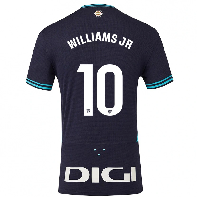 Danxen Dámské Nico Williams #10 Tmavě Modrá Nebesky Modrá Daleko Hráčské Dresy 2025/26 Dres