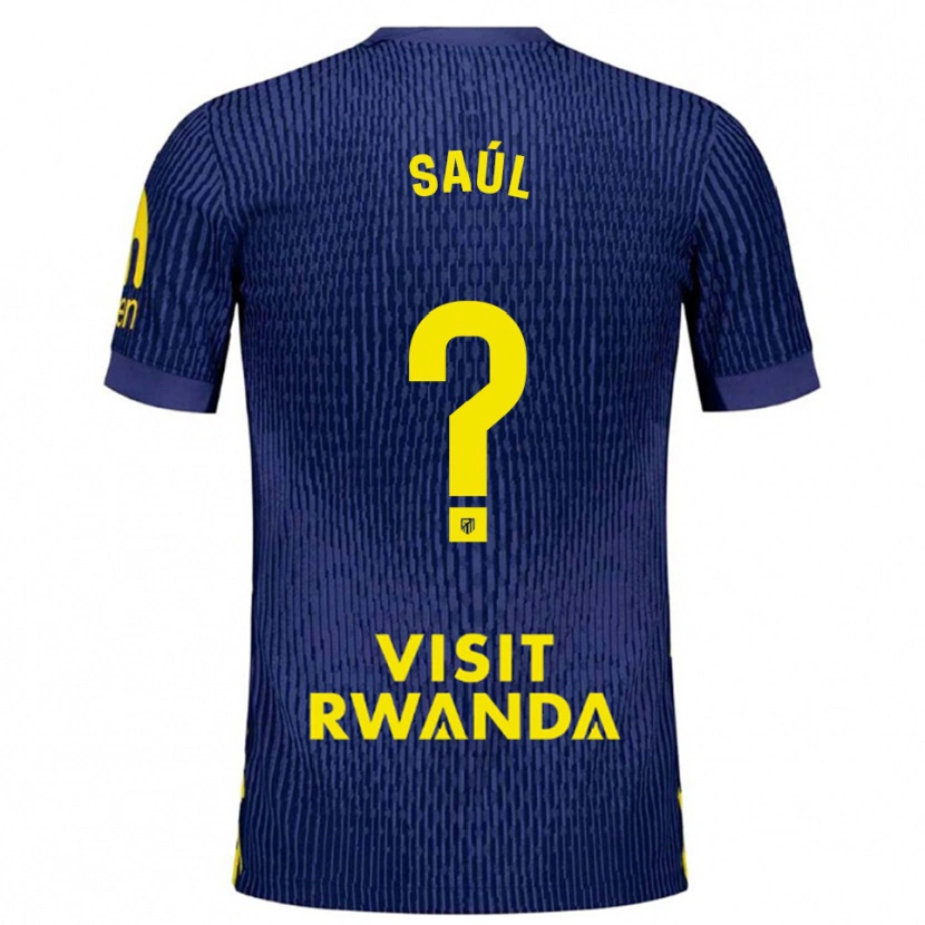 Danxen Dámské Saúl Fernández #0 Tmavě Modrá Žlutá Daleko Hráčské Dresy 2025/26 Dres