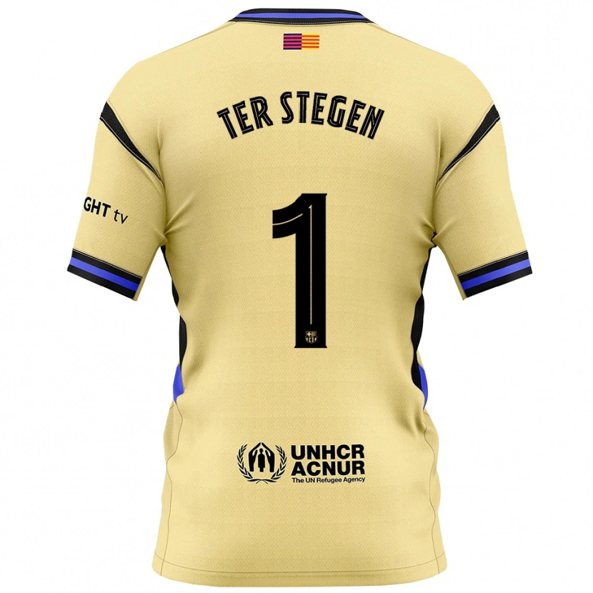 Danxen Dámské Marc-André Ter Stegen #1 Žlutá Černá Daleko Hráčské Dresy 2025/26 Dres