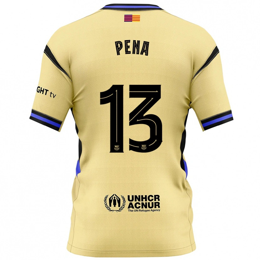Danxen Dámské Iñaki Peña #13 Žlutá Černá Daleko Hráčské Dresy 2025/26 Dres