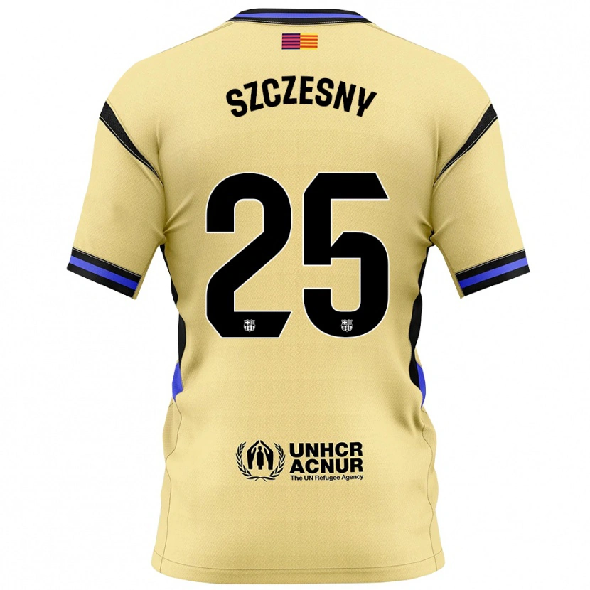 Danxen Dámské Wojciech Szczesny #25 Žlutá Černá Daleko Hráčské Dresy 2025/26 Dres